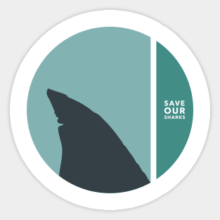 save our sharks Sticker